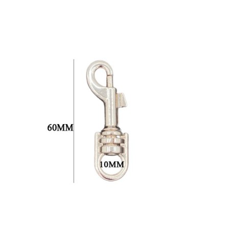 MOSQUETON GATILLO ZAMAK 4418/14 PASE 10mm
