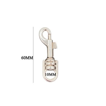MOSQUETON GATILLO ZAMAK 4418/14 PASE 10mm