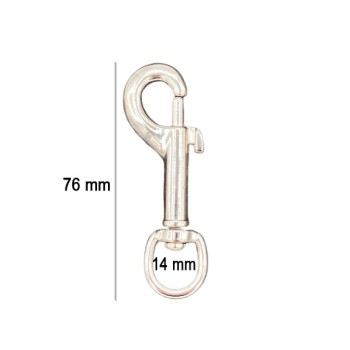 MOSQUETON GATILLO ZAMAK 2607 PASE 14mm