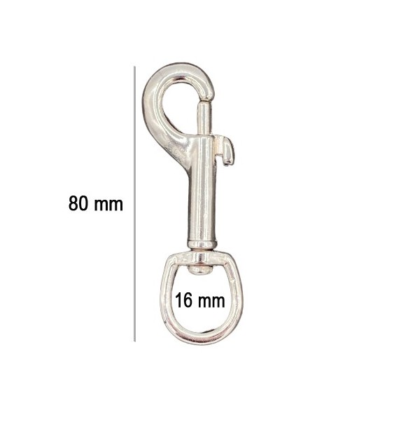 MOSQUETON GATILLO ZAMAK 2608 PASE 17mm