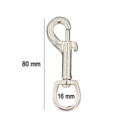 MOSQUETON GATILLO ZAMAK 2608 PASE 17mm