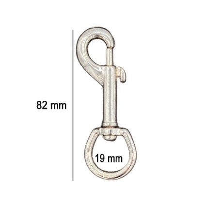 MOSQUETON GATILLO ZAMAK 2609 PASE 19mm