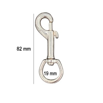 MOSQUETON GATILLO ZAMAK 2609 PASE 19mm