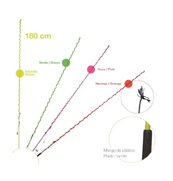 FUSTA PICADERO 180CM NEON 500 ZALDI