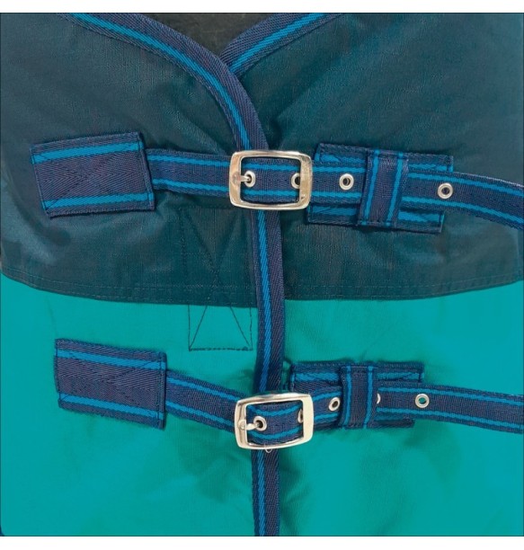 MANTA CABALLO IMPERMEABLE EXTERIOR MARINO/TURQUESA MARJ