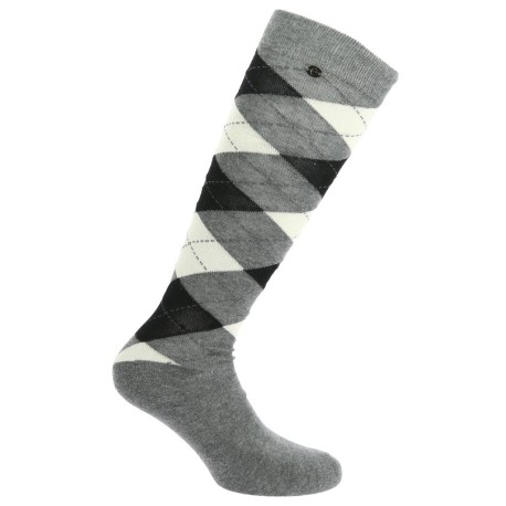 CALCETINES E-THEME ARGYLE -GRIS/CRUDO - 986390011
