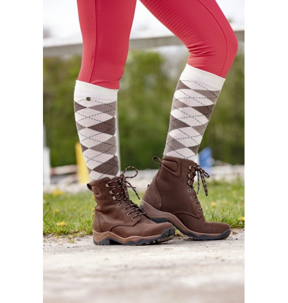 CALCETINES E-THEME ARGYLE -CRUDO/TAUPE - 986390014