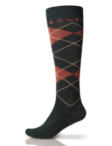 CALCETINES LEXHIS ARGYLE -NEGRO/MARRON (PAR)