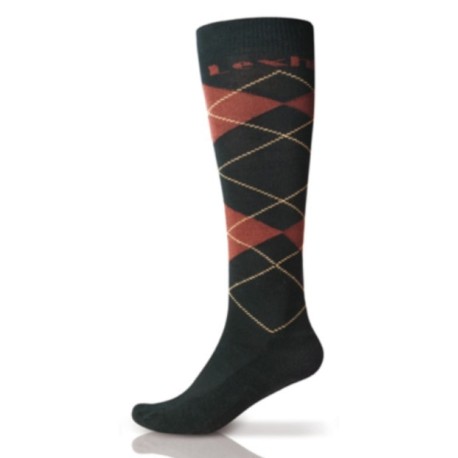 CALCETINES LEXHIS ARGYLE -NEGRO/MARRON (PAR)
