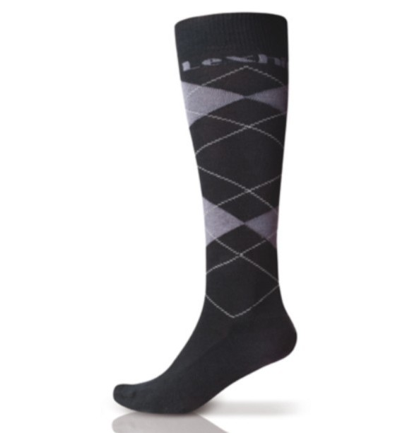 CALCETINES LEXHIS ARGYLE -NEGRO/GRIS (PAR)