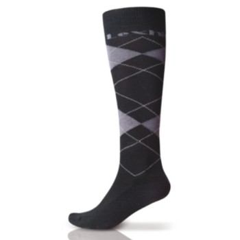 CALCETINES LEXHIS ARGYLE -NEGRO/GRIS (PAR)