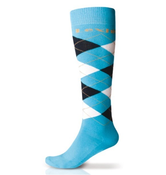 CALCETINES LEXHIS ARGYLE -CELESTE/MARINO/BLANCO (PAR)