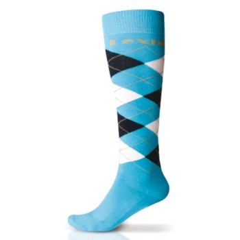 CALCETINES LEXHIS ARGYLE -CELESTE/MARINO/BLANCO (PAR)