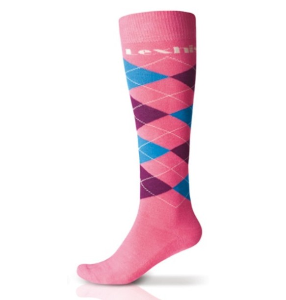 CALCETINES LEXHIS ARGYLE -ROSA/AZUL/BURDEOS (PAR)