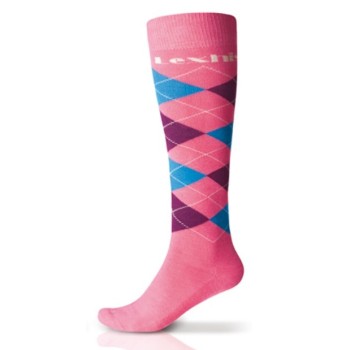 CALCETINES LEXHIS ARGYLE -ROSA/AZUL/BURDEOS (PAR)