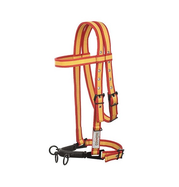 CABEZADA SERRETA HH NYLON C/AHOGADERO 3 PILARES FORRADA 04378