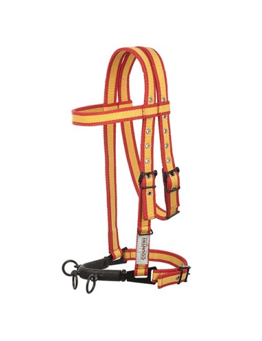 CABEZADA SERRETA HH NYLON C/AHOGADERO 3 PILARES FORRADA