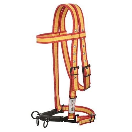 CABEZADA SERRETA HH NYLON C/AHOGADERO 3 PILARES FORRADA 04378