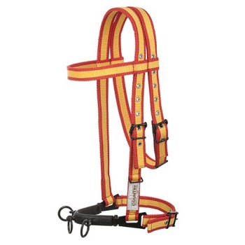 CABEZADA SERRETA HH NYLON C/AHOGADERO 3 PILARES FORRADA 04378