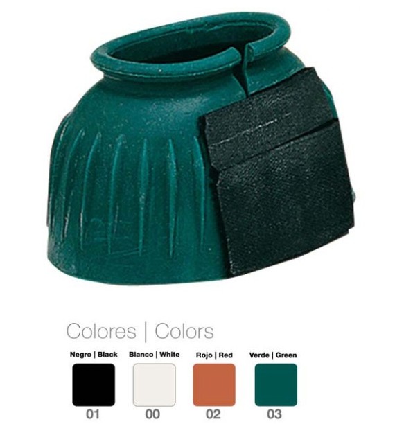 CAMPANA GOMA ABIERTA VELCRO ZALDI - VERDE-
