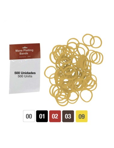GOMA PARA CRINES COLORES 41246 ZALDI (BOLSA)