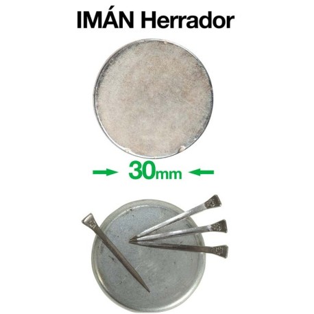 IMAN HERRADOR PARA CLAVOS 30MM