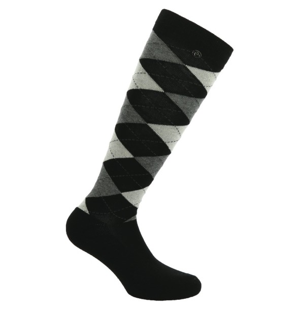 CALCETINES E-THEME ARGYLE -NEGRO/CRUDO - 986390031