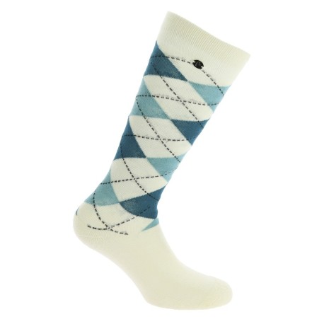 CALCETINES E-THEME ARGYLE -CRUDO/AZUL - 986390038
