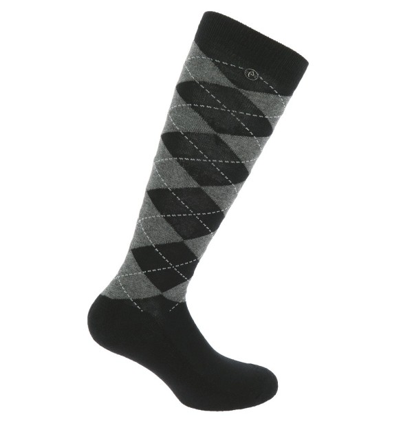 CALCETINES E-THEME ARGYLE -NEGRO/GRIS - 986390211