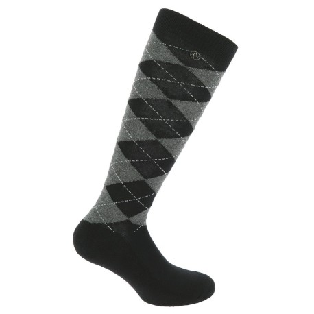 CALCETINES E-THEME ARGYLE -NEGRO/GRIS - 986390211