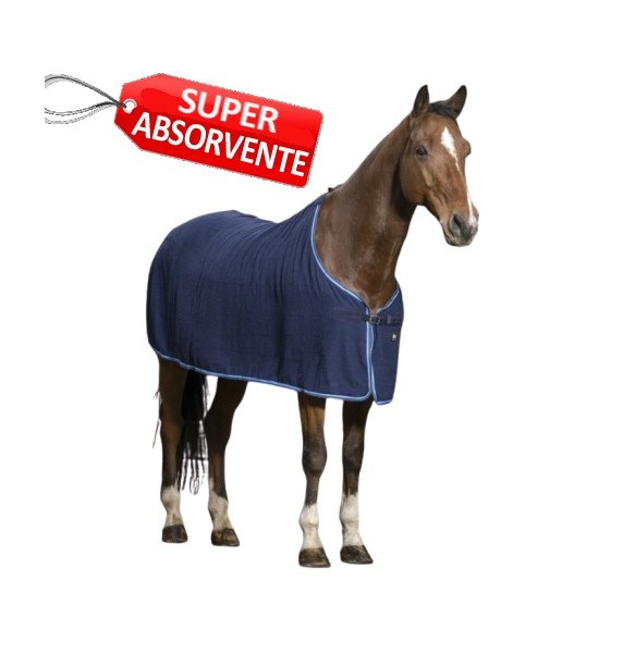 MANTA CABALLO ESPONJA RIDING WORLD -AZUL- 400044