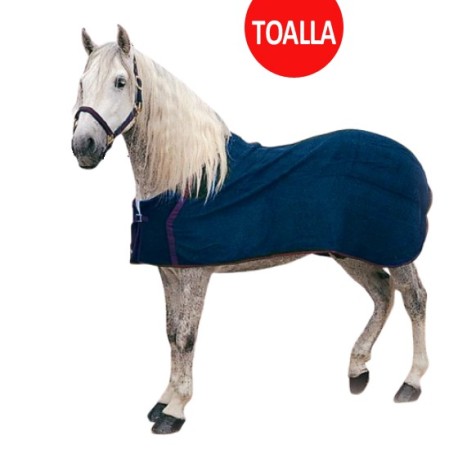 MANTA CABALLO TOALLA SECADORA ZALDI -AZUL-