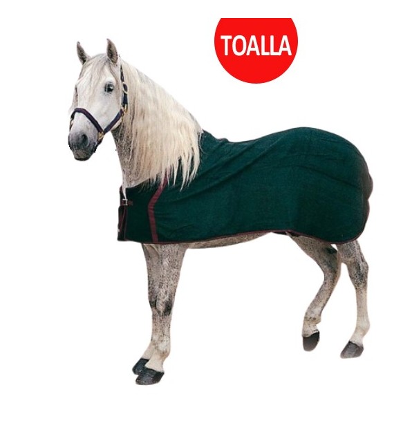 MANTA CABALLO TOALLA SECADORA ZALDI -VERDE-