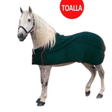 MANTA CABALLO TOALLA SECADORA ZALDI -VERDE-