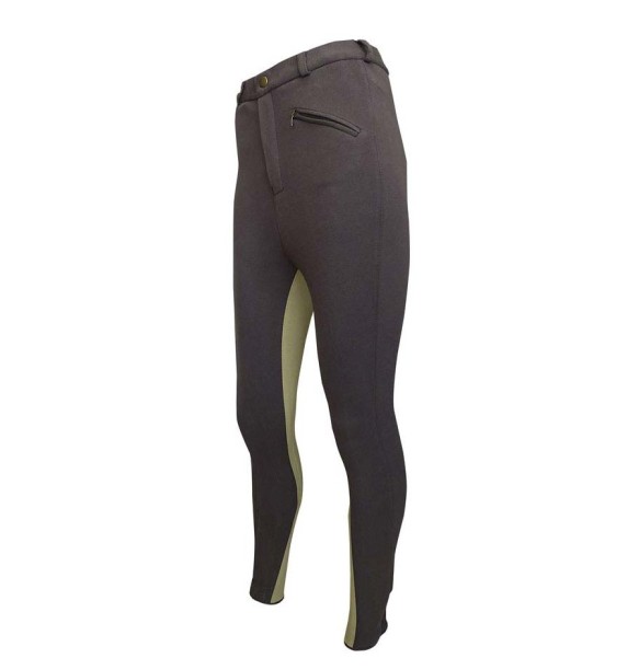 PANTALON ZALDI PARIS TWO-COLOR -MARRON/BEIG