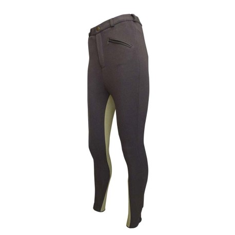 PANTALON ZALDI PARIS TWO-COLOR -MARRON/BEIG
