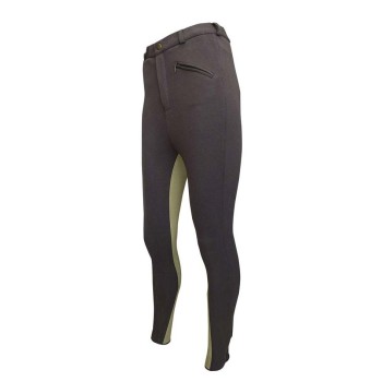 PANTALON ZALDI PARIS TWO-COLOR -MARRON/BEIG