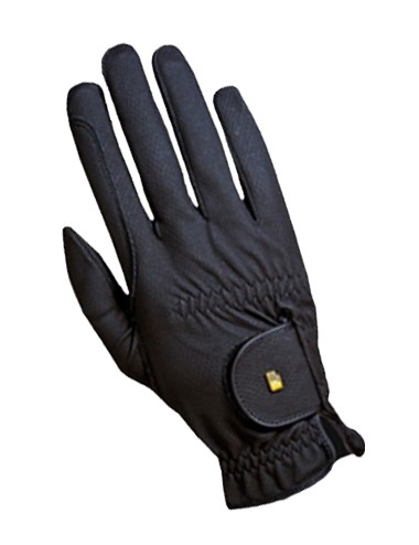 GUANTES EQUITACION ROECLK GRIP -NEGRO-