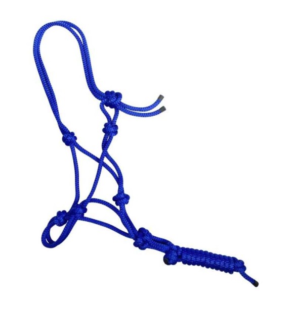 CABEZADA NYLON NUDOS C/RAMAL MARJ -AZUL