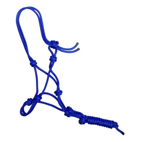 CABEZADA NYLON NUDOS C/RAMAL MARJ -AZUL