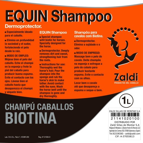 CHAMPU EQUIN ZALDI 1L.
