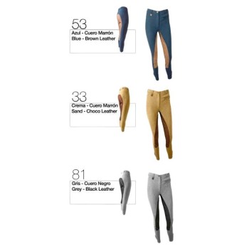 PANTALON MICROFIBRA/CUERO CABALLERO
