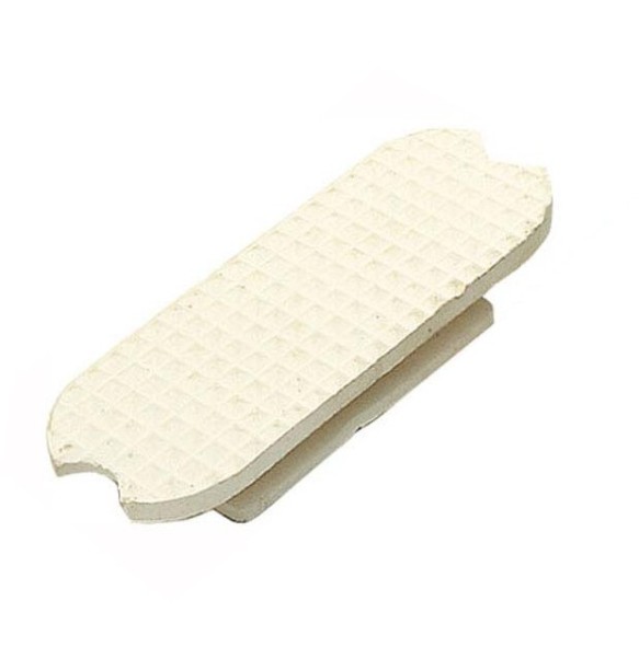 TACO ESTRIBO GOMA BLANCA/NEGRA 21108 - 12 CM - (PAR)