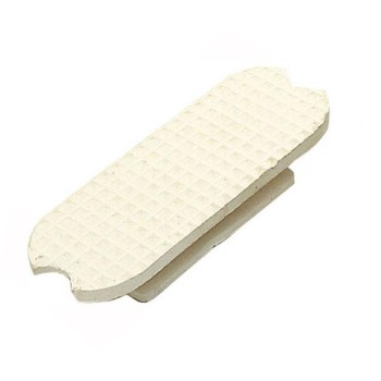 TACO ESTRIBO GOMA BLANCA/NEGRA 21108 - 12 CM - (PAR)