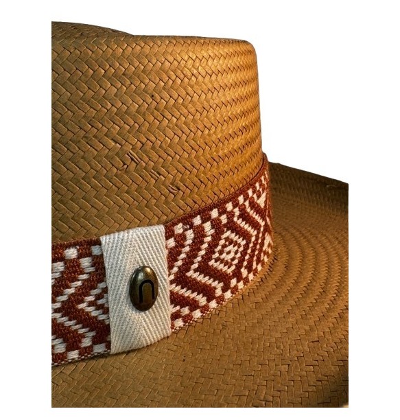 SOMBRERO NDJ GAMBLER PAPEL CINTA PASAM-MOKA-2750