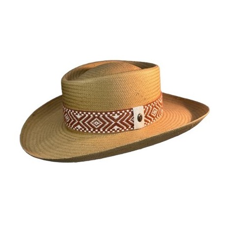 SOMBRERO NDJ GAMBLER PAPEL CINTA PASAM-MOKA-2750