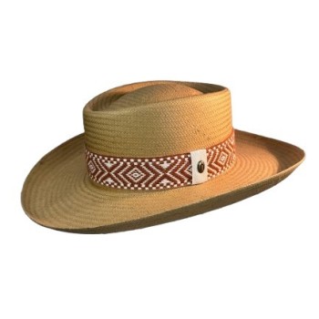SOMBRERO NDJ GAMBLER PAPEL CINTA PASAM-MOKA-2750
