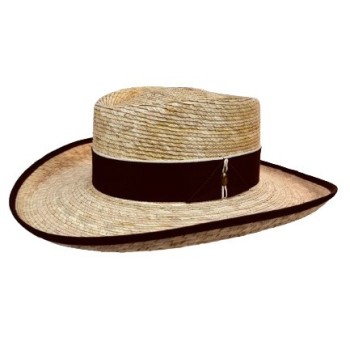 SOMBRERO NDJ GAMBLER PALMA CINTA TRIANGULO -NATURAL-2761