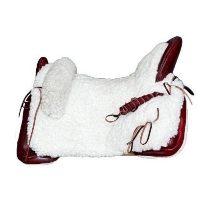SILLA VAQUERA "G" MIXTA LISA COMPLETA CEREZA