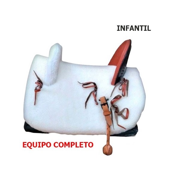 SILLA VAQUERA MIXTA ZALDI NIÑO -32CM- COMPLETA